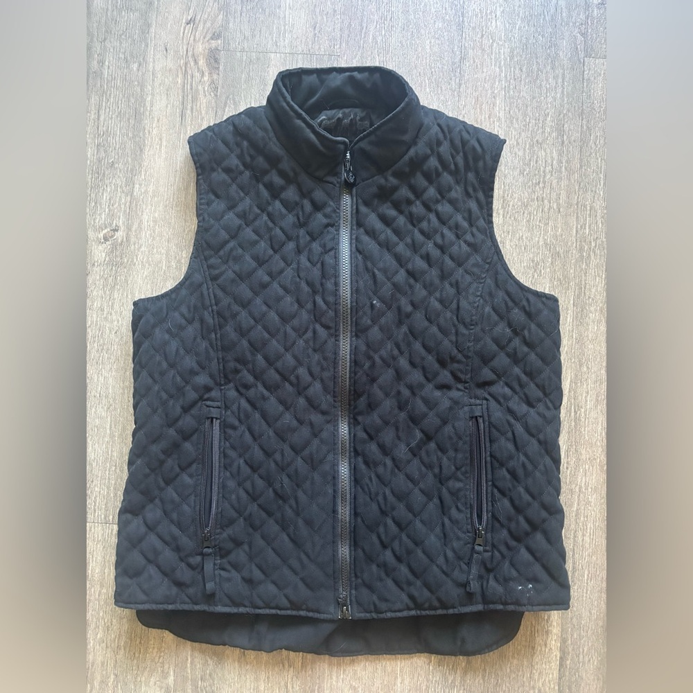 Black Quilted Vest